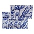 TTD Gifts Küchentextilien-Set Delfter Blau Blumen - Tulpen und Vögel