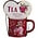 Becky`s Geschenkset - Mok rood met bloemenprint - en Thee