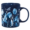 Ter Steege souvenirs Blue mug with white and blue tulips and butterfly
