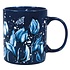 Ter Steege souvenirs Blauer Becher mit weißen und blauen Tulpen und Schmetterling