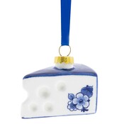 Heinen Delfts blauw Kerstornament Kaas - Delfts blauw