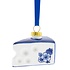 Heinen Delfts blauw Kerstornament Kaas - Delfts blauw