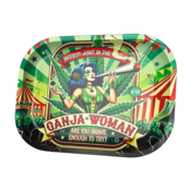Typisch Hollands Ganja Women Metall-Drehunterlage (18x14 cm) | Typisch niederländisch