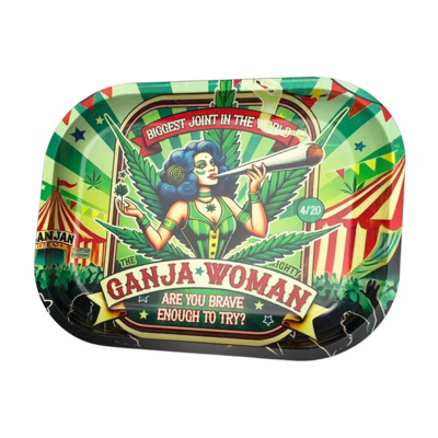 Typisch Hollands Ganja Women Rolling Tray van Metaal (18x14 cm) | Typisch Hollands