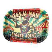 Typisch Hollands Ganja Men Metall-Drehunterlage (18x14 cm) | Typisch niederländisch