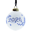 Heinen Delfts blauw Christmas bauble 2026 - Delft Blue - Ceramic - 7 cm