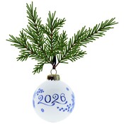 Heinen Delfts blauw Kerstbal 2026 - Delfts blauw - Keramiek - 7 cm