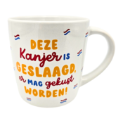 Becky`s Mok geslaagd Wit - er mag gekust worden