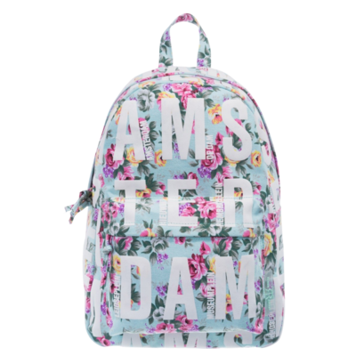 Robin Ruth Fashion Backpack - Flowers - Amsterdam - Mint Green