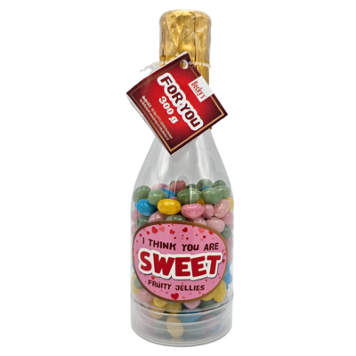 Becky`s Party bottle with fruity Jelly beans - You are sweet