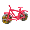Becky`s Snoep-Speelgoed fiets - Roze 20x12 cm