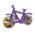 Becky`s Snoep-Speelgoed fiets - Paars 20x12 cm