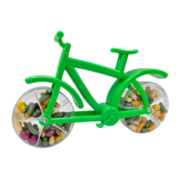 Becky`s Spielzeugfahrrad „Süßigkeiten“ – Grün, 20 x 12 cm
