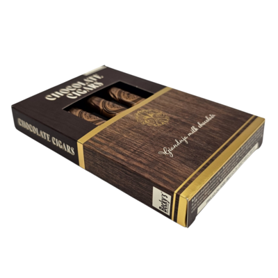 Becky`s Geschenkset chocolade sigaren en wiskeyglas
