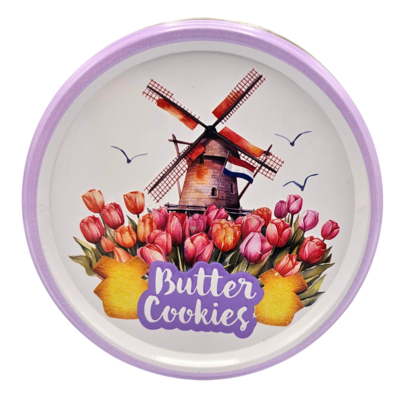 Becky`s Dutch windmill cookies in a storage tin - windmill - 114g