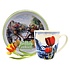 typisch-hollands-geschenkpakket Geschenkset mit Keksdose und Tasse – grün und orange