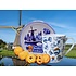 typisch-hollands-geschenkpakket Geschenkset mit Keksdose und Tasse – Delfter Blau – Fahrräder