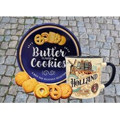 typisch-hollands-geschenkpakket Holland-Becher – Vintage und Keksdose