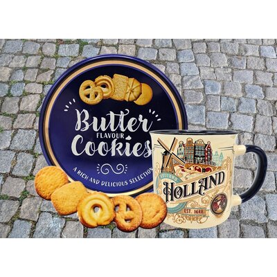 typisch-hollands-geschenkpakket Holland mug - Vintage and cookie tin