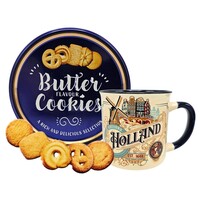 typisch-hollands-geschenkpakket Holland-Becher – Vintage und Keksdose