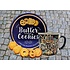 typisch-hollands-geschenkpakket Holland-Becher, Vintage-Blau, und Keksdose
