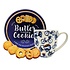 typisch-hollands-geschenkpakket Delft blue bicycle mug with tin of assorted cookies