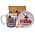 typisch-hollands-geschenkpakket Gift set with cookie tin and a mug - Red - Blue - Orange