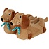 Apollo Pet slippers - Dachshunds - Light brown