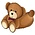 Apollo Children's slippers - Teddy bear - Brown