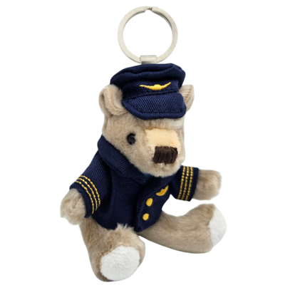 TTD Gifts Plush bear keychain - pilot