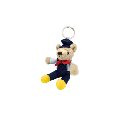 TTD Gifts Plush bear keychain - Farmer