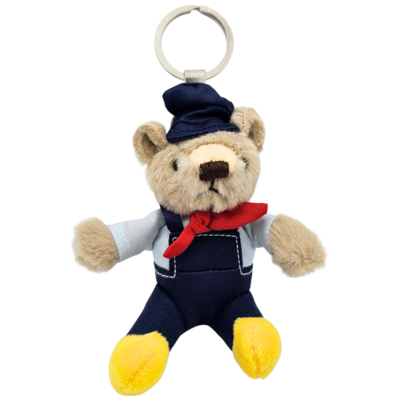 TTD Gifts Plüschbär-Schlüsselanhänger – Bauer