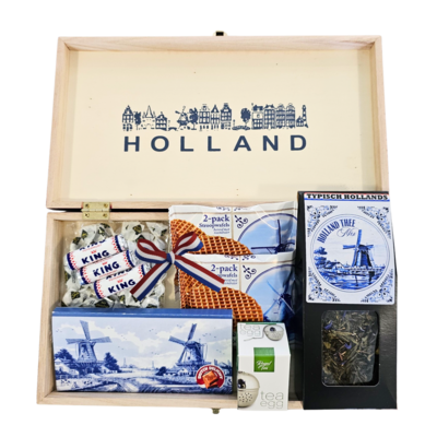 typisch-hollands-geschenkpakket Gift box - Holland Delft Blue Tea