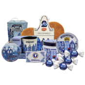 typisch-hollands-geschenkpakket Christmas Hamper Amsterdam - Delft Blue