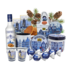 typisch-hollands-geschenkpakket Kerstpakket Amsterdam - Delfts blauw - met likeur