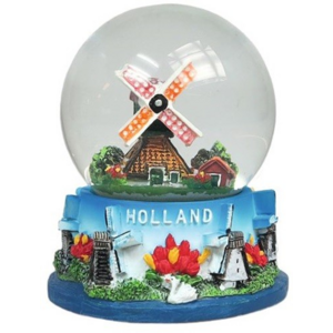 TTD Gifts Sneeuwbol molen middelgroot Holland molens