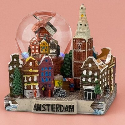 Matix Snow globe with city scene 7 cm