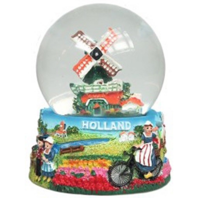 TTD Gifts Sneeuwbol Holland - Boerin - Molen -Oud Hollands