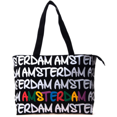 Robin Ruth Fashion Große Schultertasche – Amsterdam – Schwarz-Weiß
