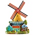 Matix Magneet polystone stellingmolen met huisje - geel