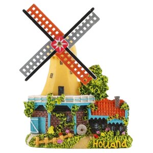 Matix Magneet polystone stellingmolen - geel