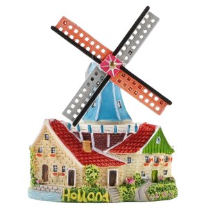 Matix Magnetic polystone windmill with small house - Zaan style