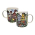 Ter Steege souvenirs Mug Amsterdam - rotes Fahrrad - Brücke und Grachtenhäuser