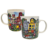 Ter Steege souvenirs Mug Amsterdam - rotes Fahrrad - Brücke und Grachtenhäuser