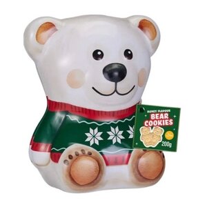 Becky`s Tin Bear Drum & Piggy Bank with Honey Cookies