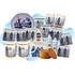 typisch-hollands-geschenkpakket Cadeaupakket - Delfts blauw gouden gifts  - Stroopwafels en likeur