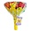 Becky`s Lolly Boeket met 12 Fruitlolly's (Geel)