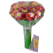 Becky`s Lolly Boeket met 12 Fruitlolly's (Groen)