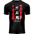 Fox Originals T-shirt Black Vintage Amsterdam Flag - Distressed