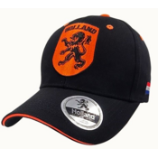 TTD Gifts Schwarze Holland-Mütze – mit orangefarbenem Emblem – Löwe